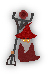 Red wizard who looks happy to be there